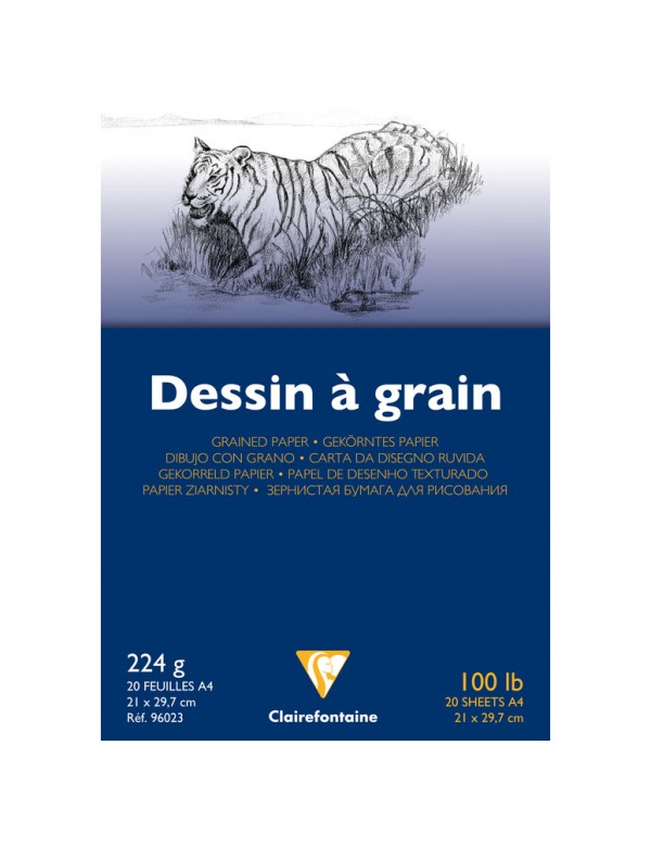 Bloc de dessin à grain CANSON A4 20 feuilles