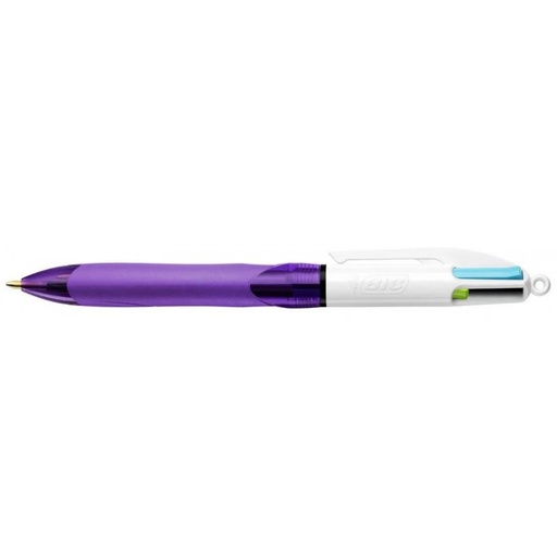 Stylo bille Bic 4 couleurs pastel grip